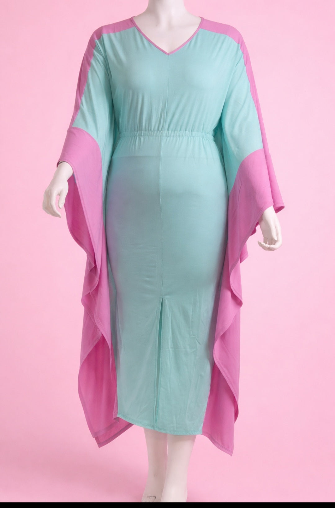 Aqua & Rose Chiffon Cape Maxi Drezs