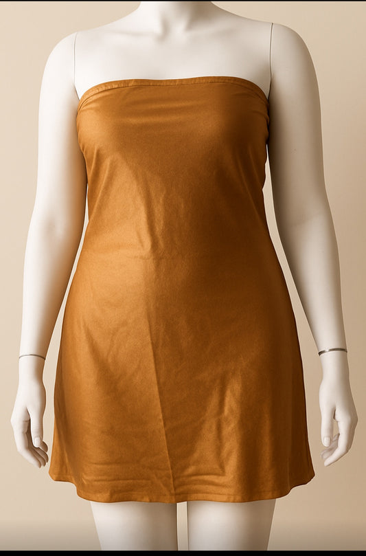 Strapless Bow Back Mini Dress