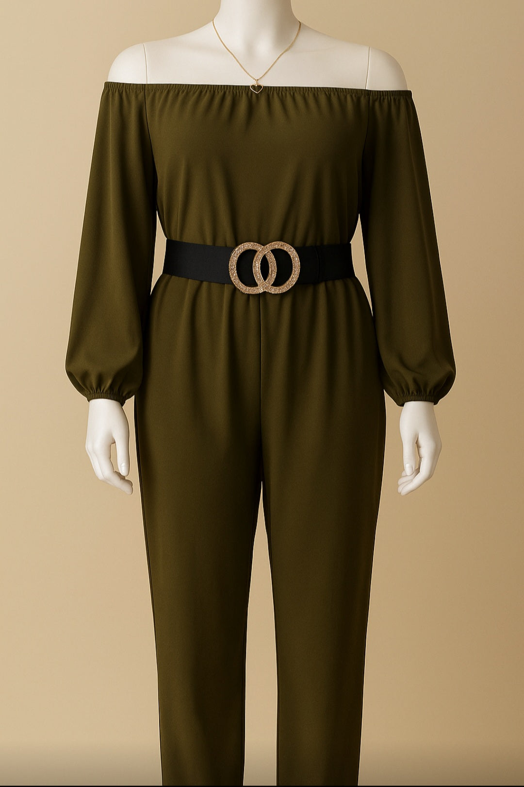 Bold Olive Wide Leg Jumpsuit