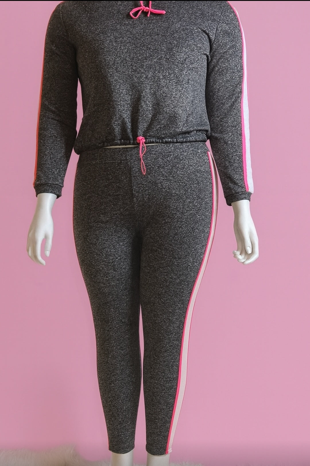 Power Play Contrast Trim Activewear Set