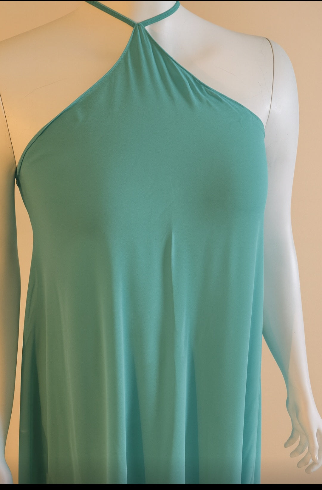 Emerald Elegance Halter Maxi Dress