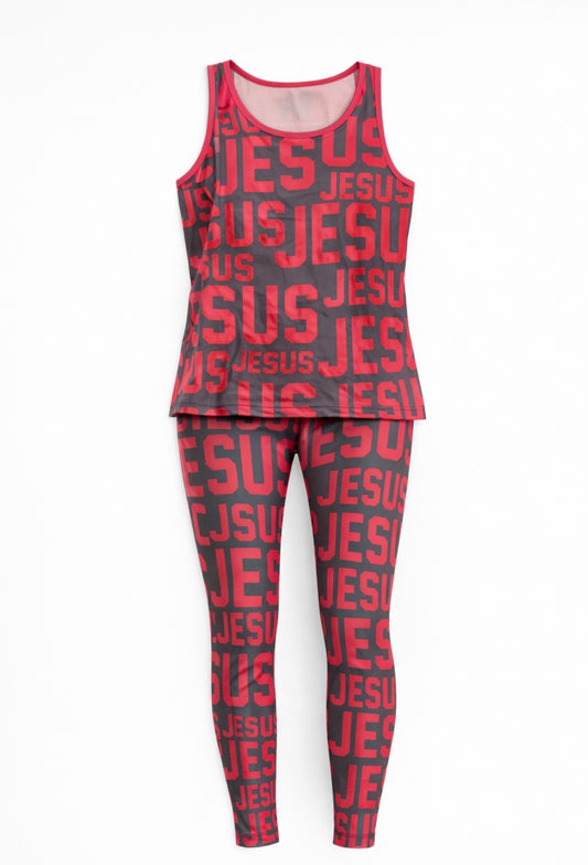 Jesus All Over Print Activewear Set