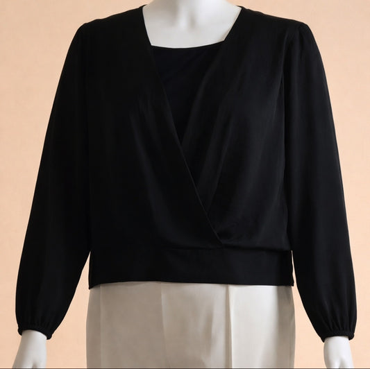 Chic Comfort Wrap Blouse