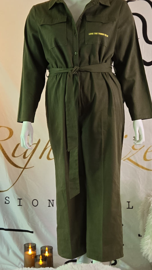 Khaki jumpsuit